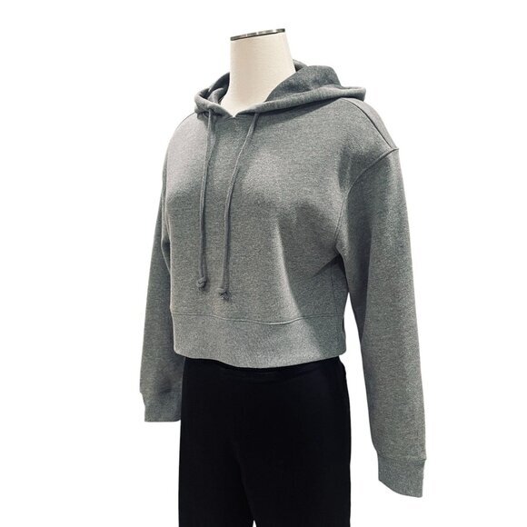 Wild Fable‎ Grey Cropped Hoodie XXS Casual Streetwear Y2K Athleisure Cozy - Picture 6 of 9